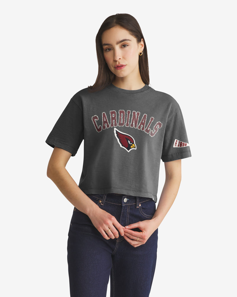 ARIZONA CARDINALS ELMORE WELL WORN '47 HEAVY SLUB TEE WOMENS