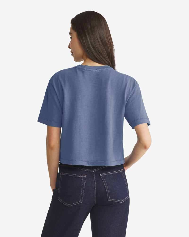 LOS ANGELES RAMS HISTORIC ELMORE WELL WORN '47 HEAVY SLUB TEE WOMENS