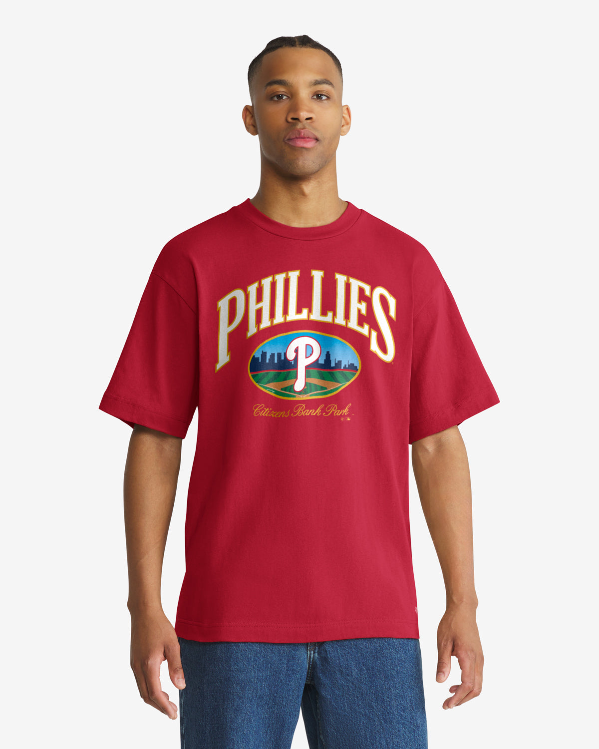 PHILADELPHIA PHILLIES OPEN CITY '47 FOUNDATION TEE - Red