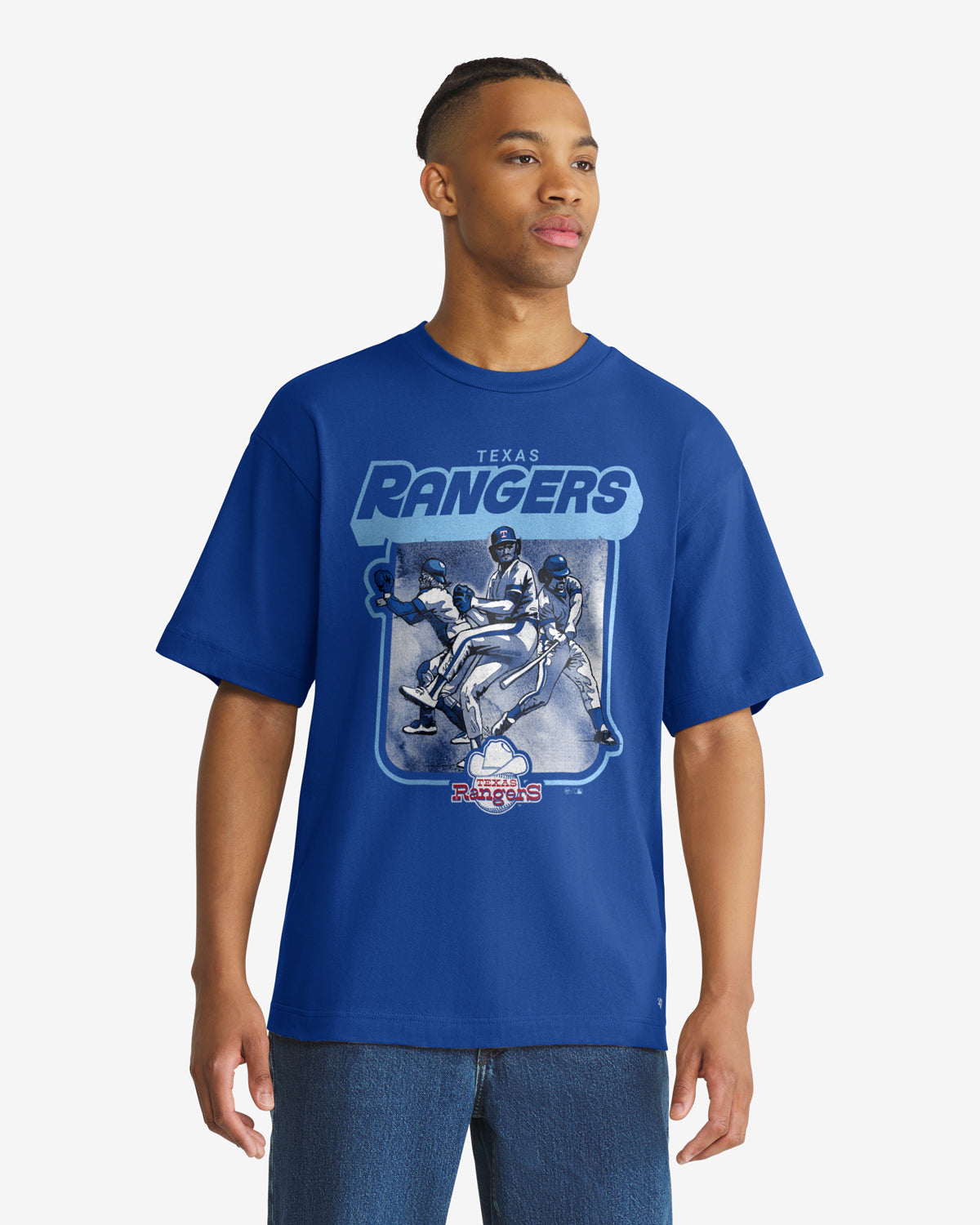 TEXAS RANGERS COOPERSTOWN INFIELD FLY '47 FOUNDATION TEE
