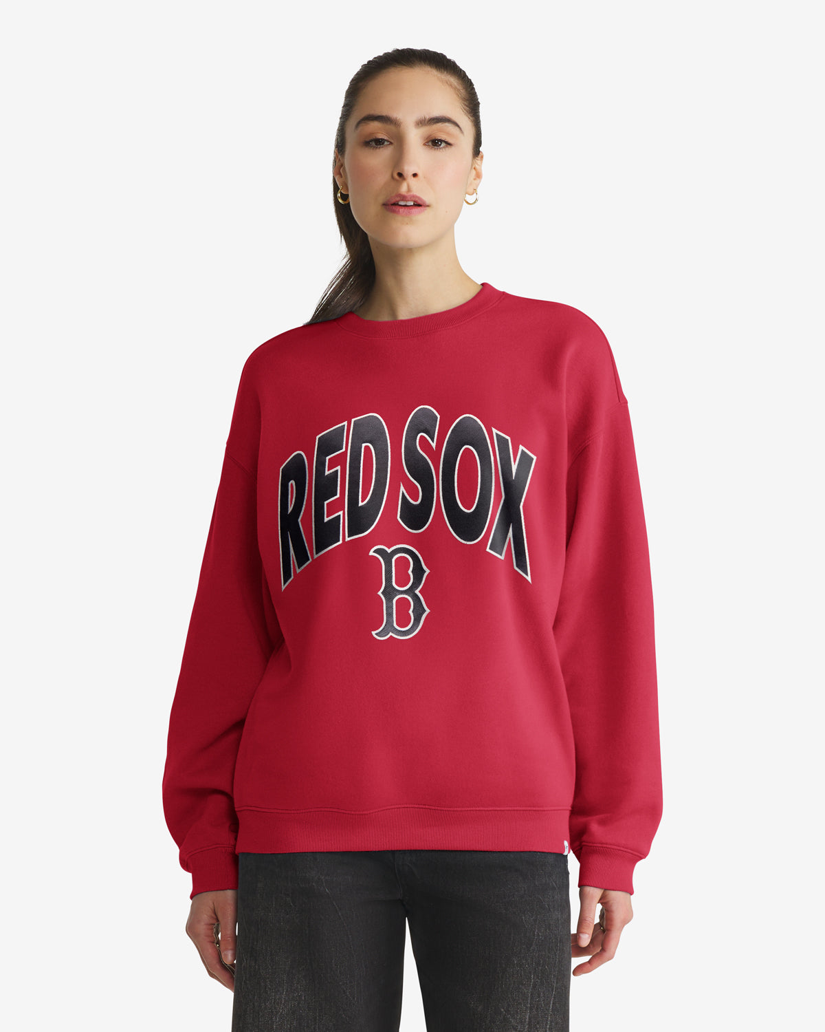 BOSTON RED SOX COOPERSTOWN EXTRA INNINGS '47 OVERSIZED CREW WOMENS