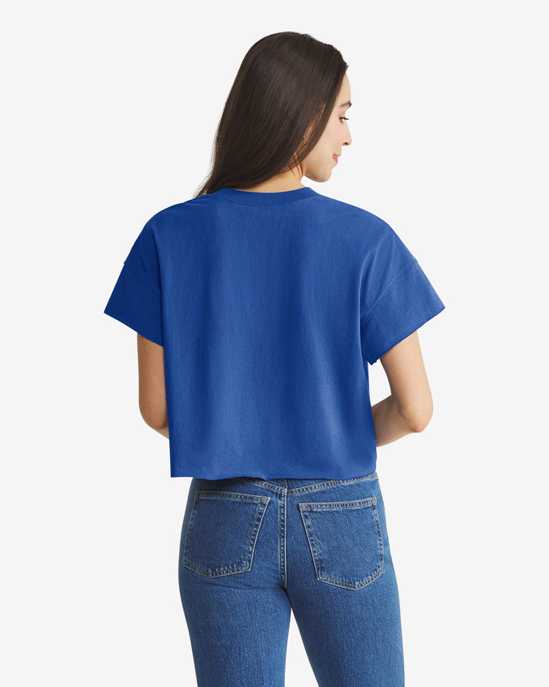 CHICAGO CUBS STONEY CLOVER LANE X '47 OVERSIZED NOTCH NECK TEE WOMENS