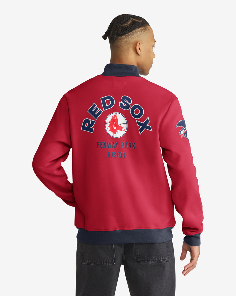 BOSTON RED SOX COOPERSTOWN RELIEF PITCHER '47 PIQUE TRACK JACKET