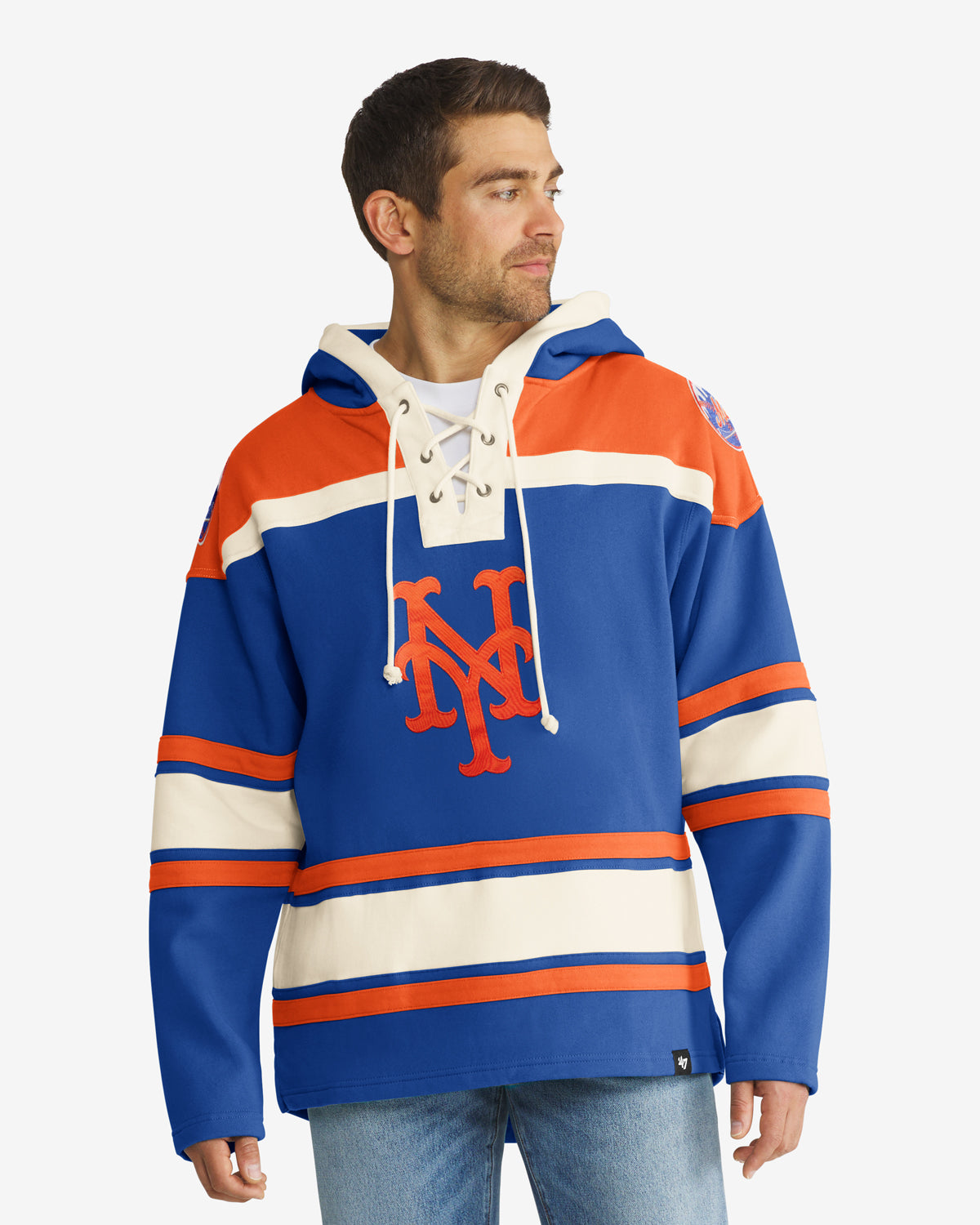 New York Mets Apparel | Fleece Lacer Hood | '47 – '47