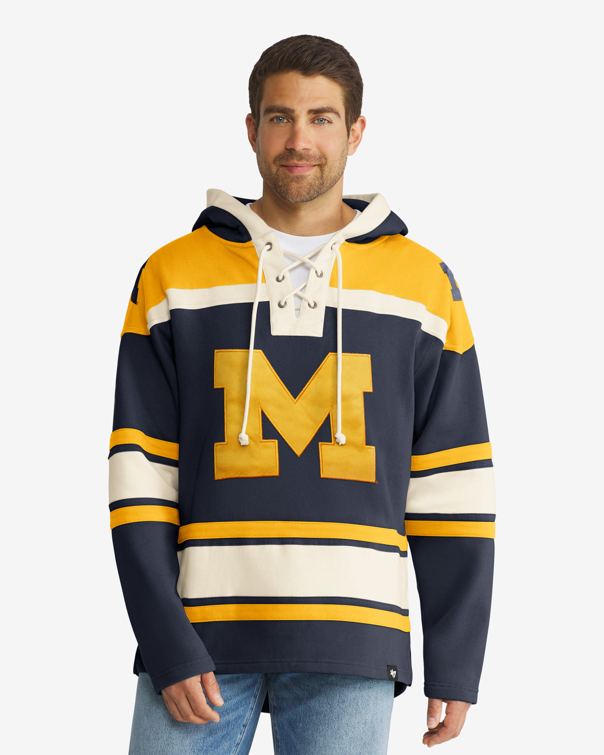 Michigan Wolverines Apparel | Fleece Lacer Hood | '47 – '47