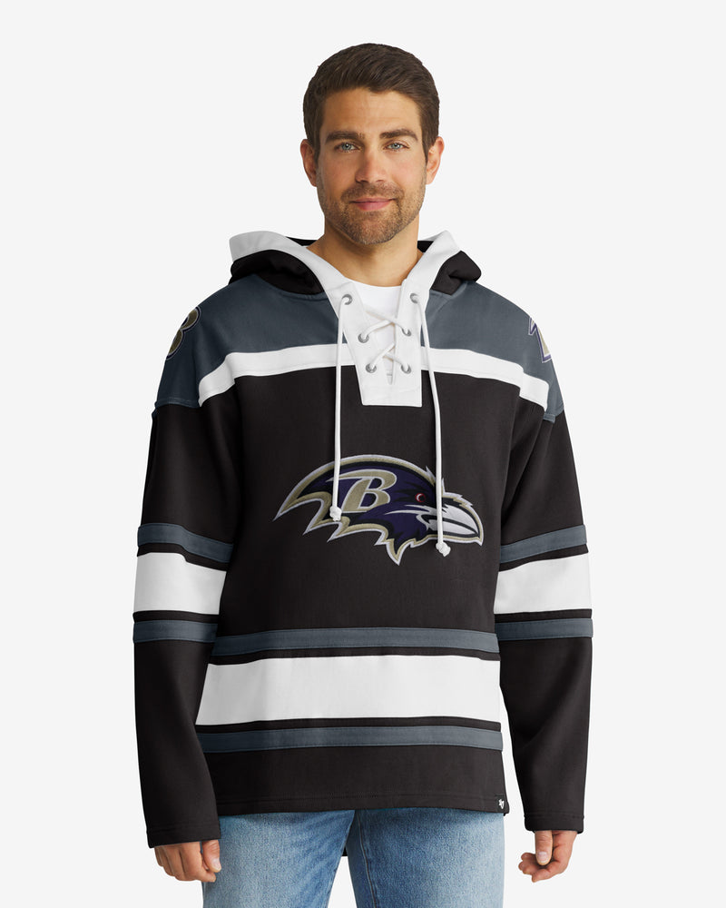 Baltimore Ravens Men's 47 Brand Classic Black Pullover Jersey Hoodie