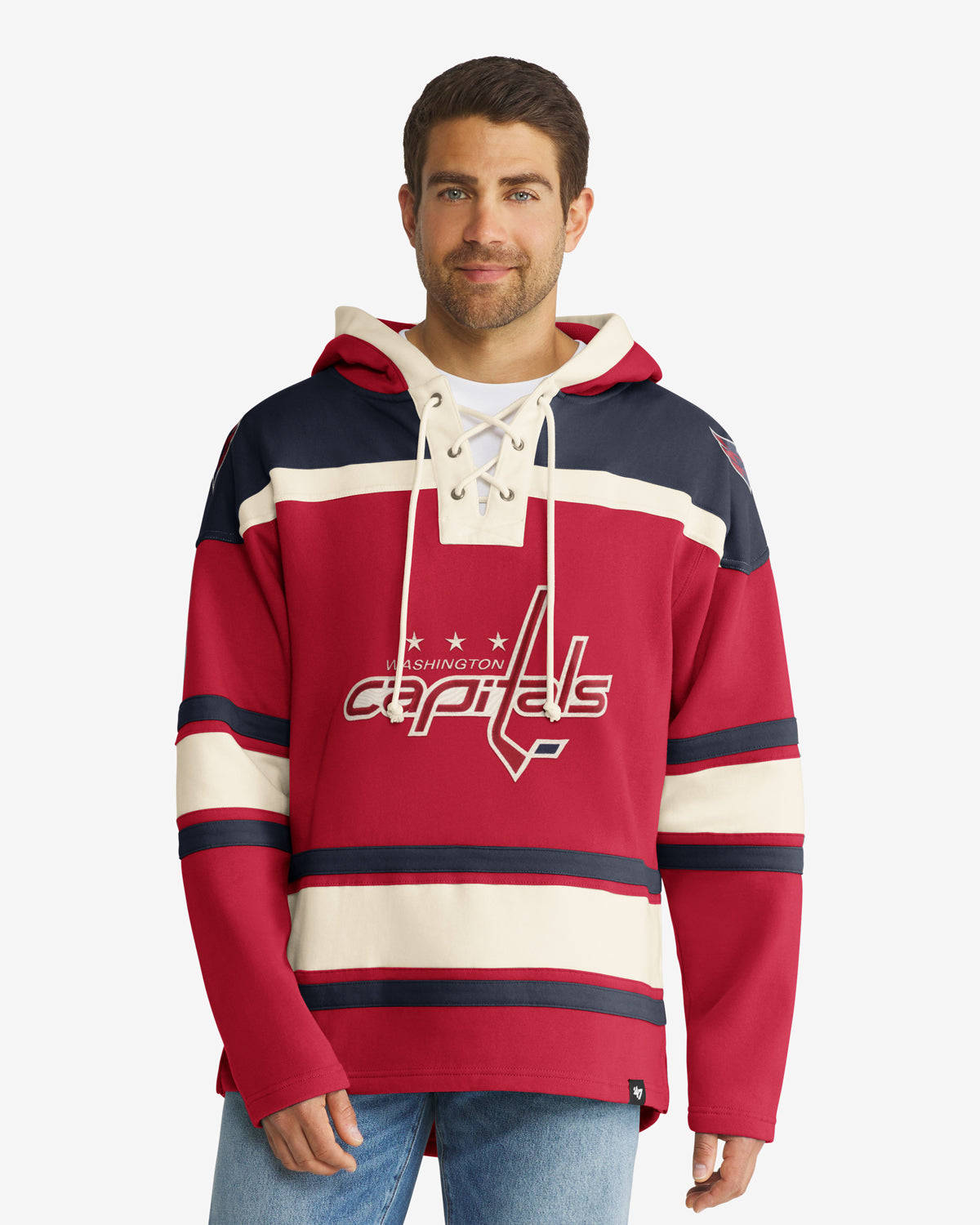 Washington Capitals Apparel | Fleece Lacer Hood | '47 - Red – '47