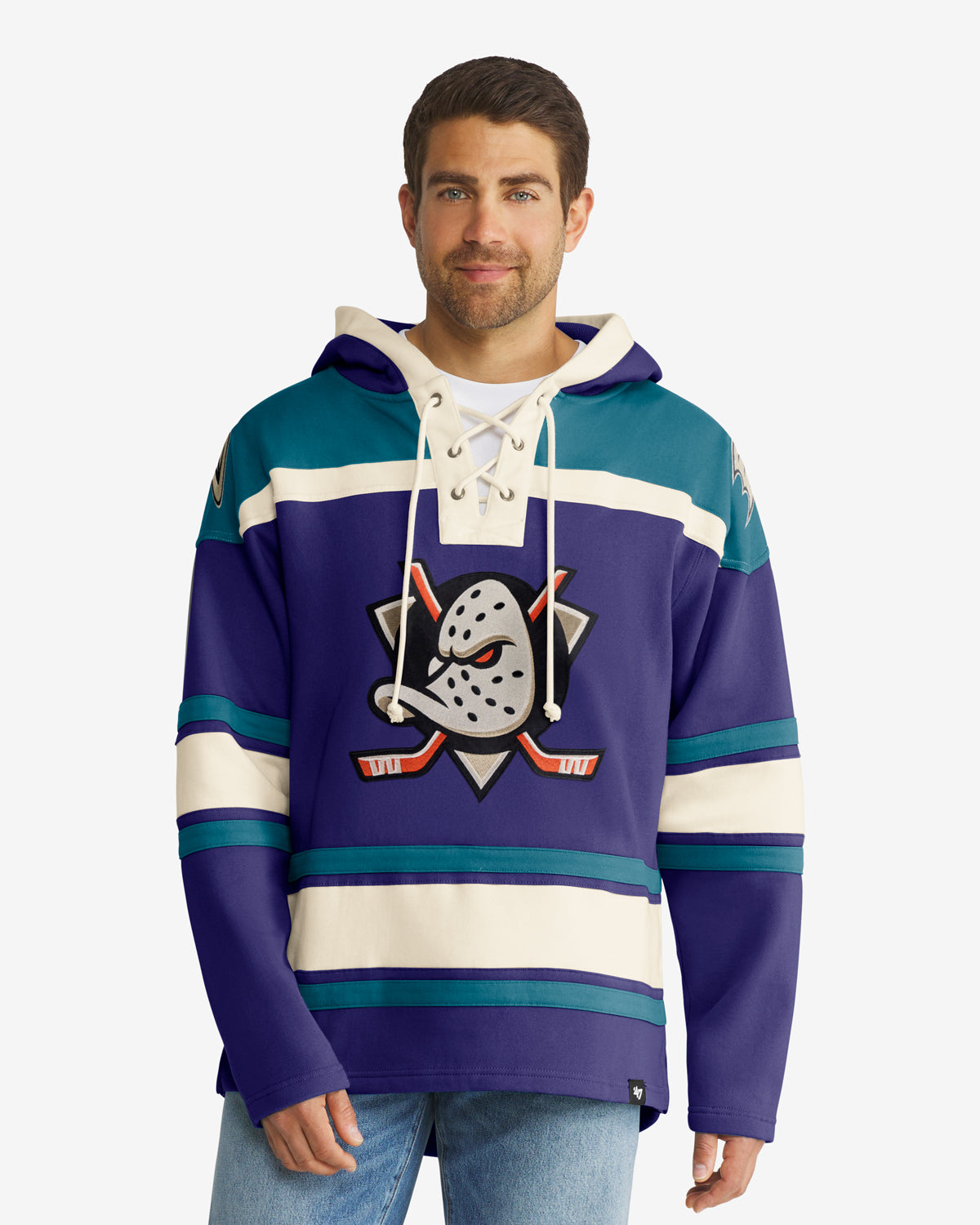 ANAHEIM DUCKS SUPERIOR '47 LACER HOOD - Purple