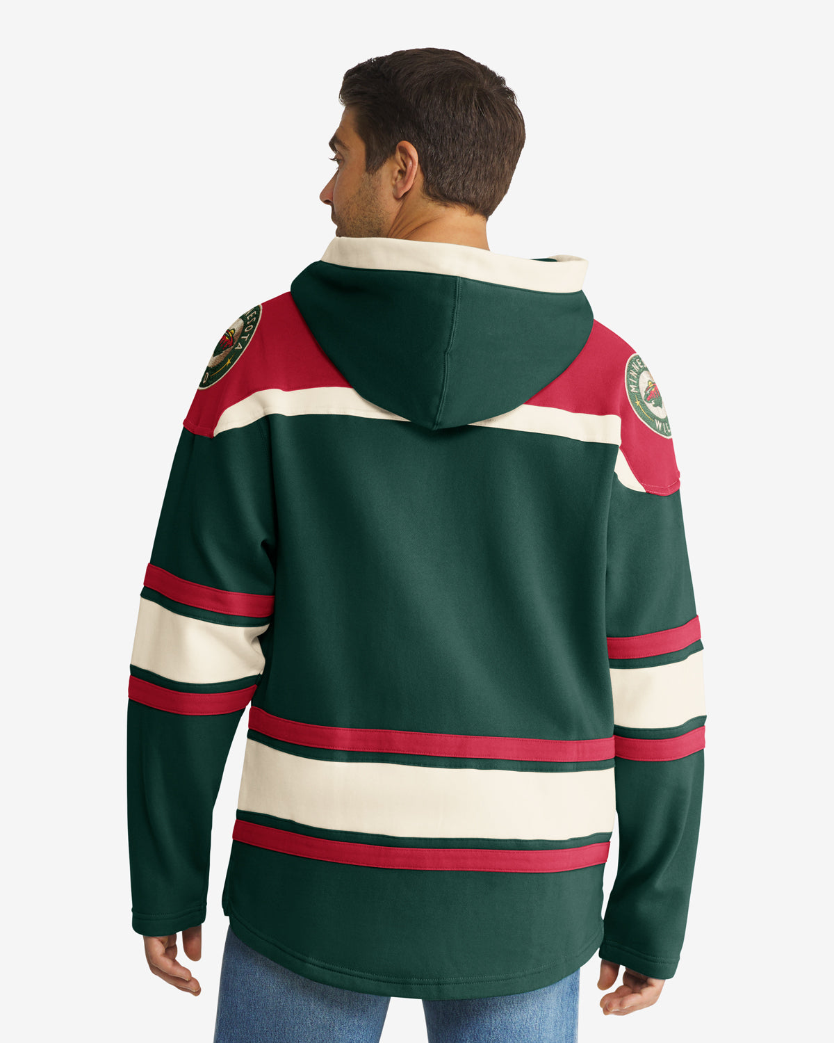AK457 am457 ak457 八甲田　Pullover Hoodie M Minnesota Wild Apparel | Fleece Lacer Hood | '47 - Dark green – '47