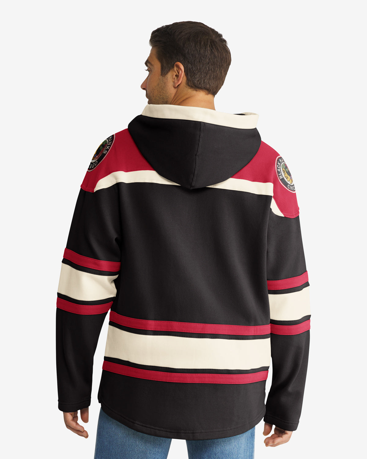 CHICAGO BLACKHAWKS VINTAGE SUPERIOR '47 LACER HOOD