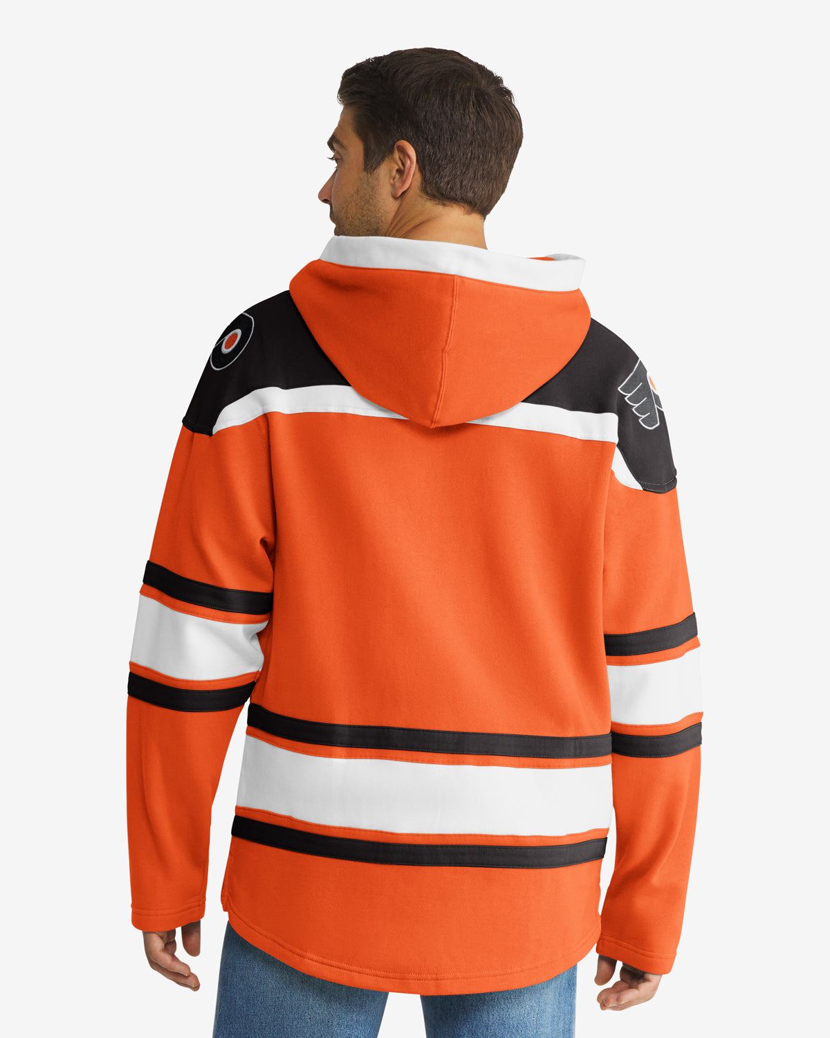 Philadelphia Flyers Apparel | Fleece Lacer Hood | '47 - Orange – '47