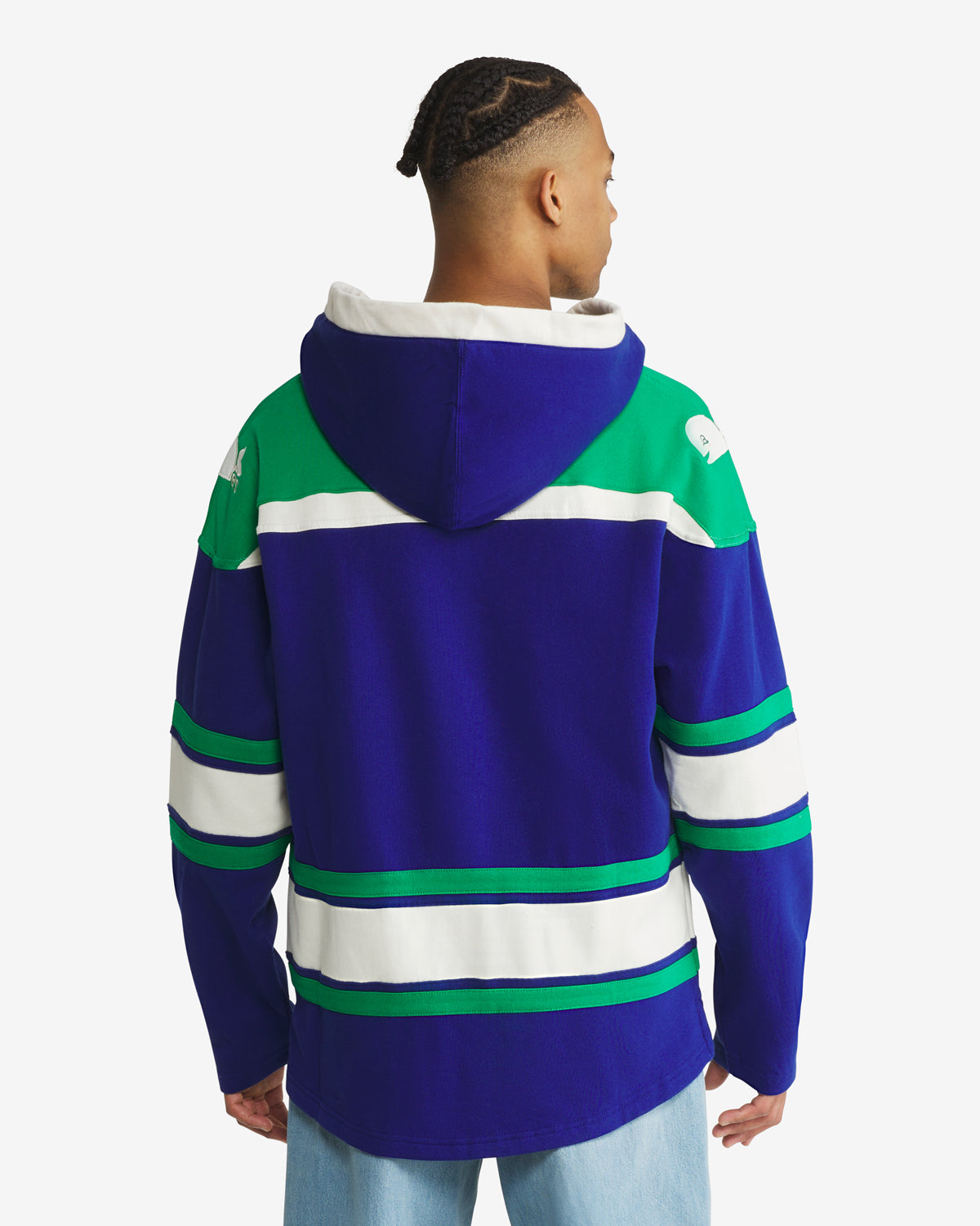 Hartford Whalers Apparel | Fleece Lacer Hood | '47 - Blue – '47