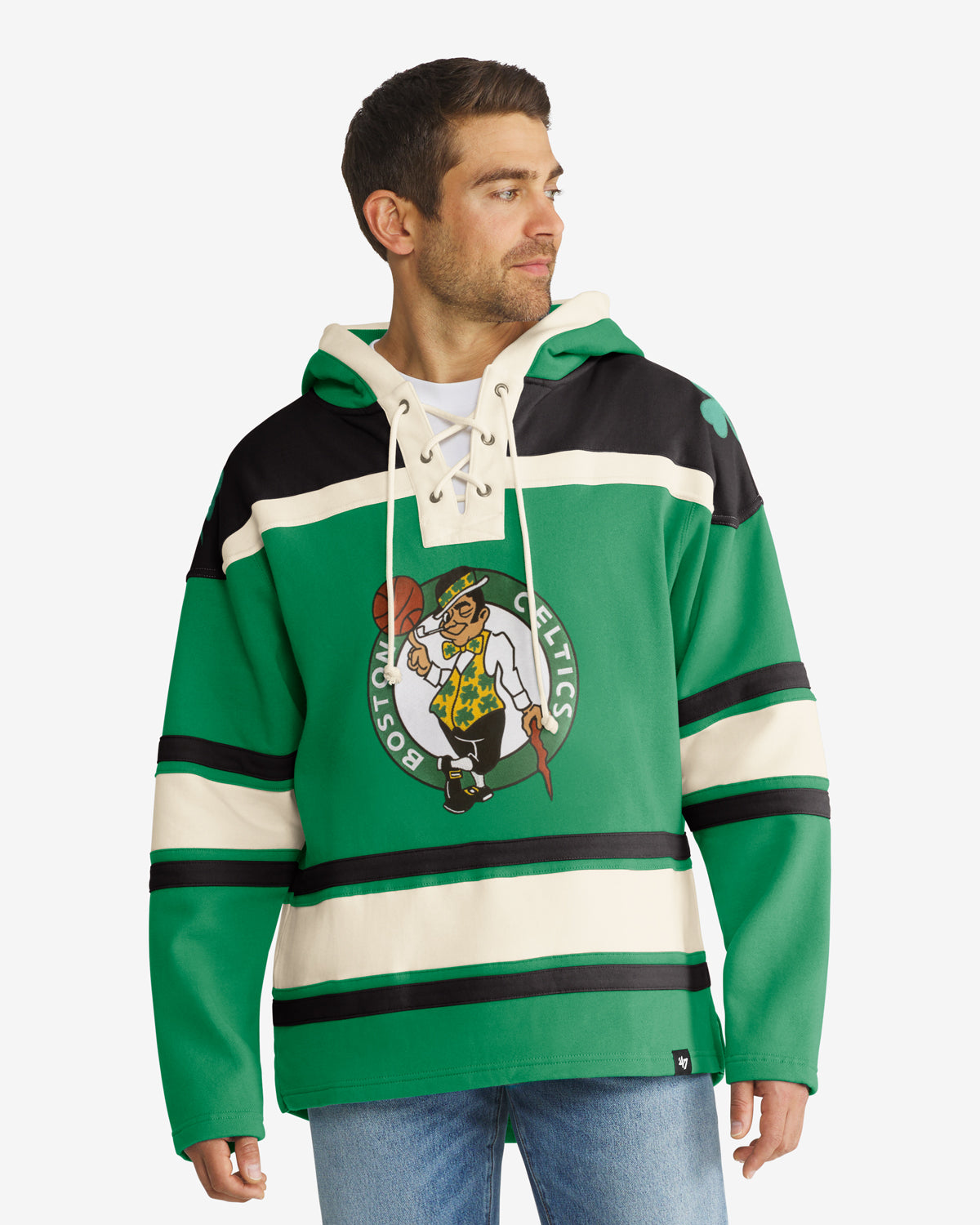 ウェア BOSTON CELTICS Boston Celtics Apparel | Fleece Lacer Hood | '47 - Kelly – '47