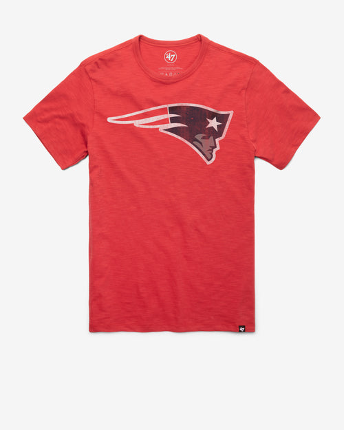 NEW ENGLAND PATRIOTS HISTORIC ELATION OVERSIZED '47 NOTCH NECK TEE WOMENS
