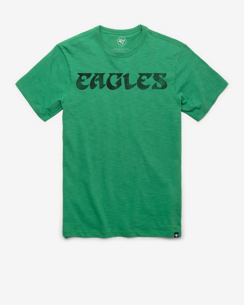 PHILADELPHIA EAGLES HISTORIC GRIT WORDMARK SCRUM TEE