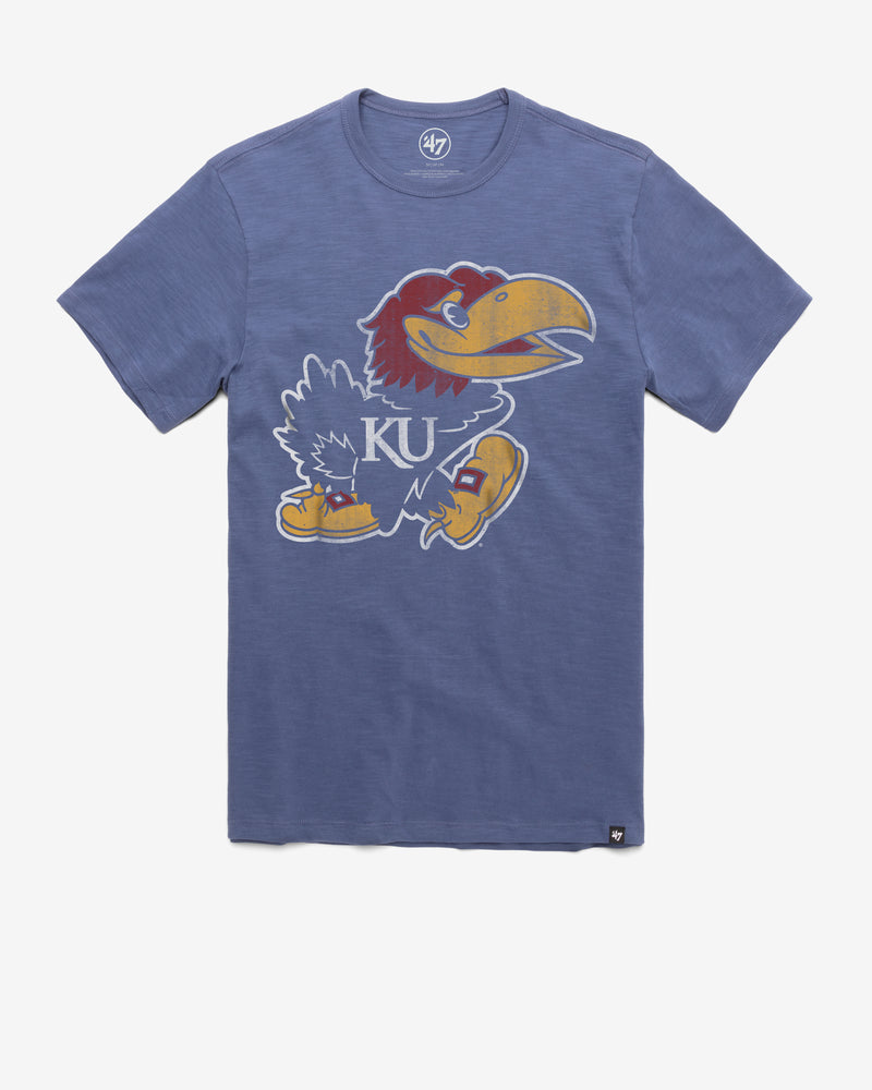 '47 Men's Kansas Jayhawks Blue Grit Scrum T-Shirt, XL