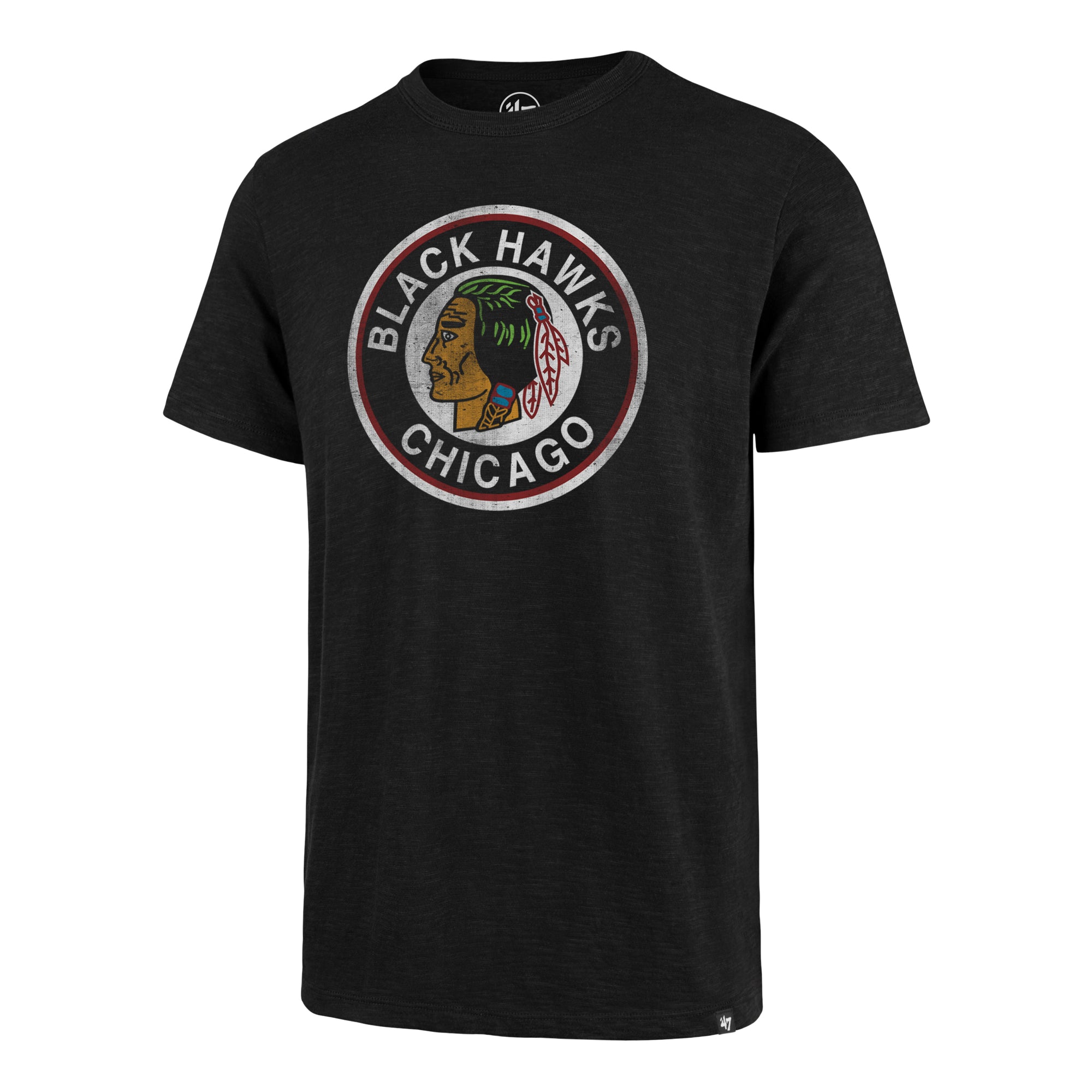 CHICAGO BLACKHAWKS VINTAGE GRIT '47 SCRUM TEE