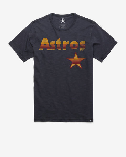 HOUSTON ASTROS COOPERSTOWN GRIT WORDMARK '47 SCRUM TEE