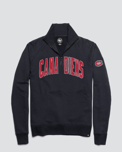MONTREAL CANADIENS BANKS '47 HARRIS SCRIMMAGE 1/4 ZIP