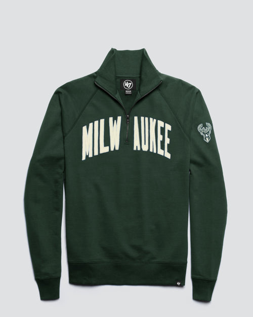 MILWAUKEE BUCKS BANKS '47 HARRIS SCRIMMAGE 1/4 ZIP