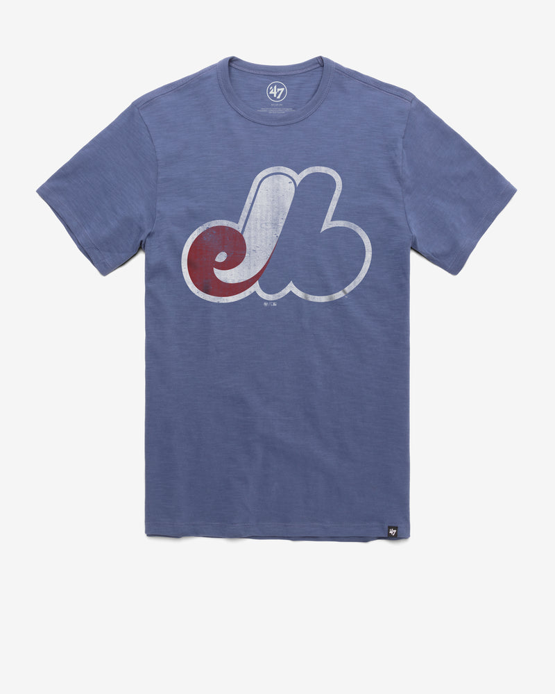 '47 Brand Montreal Expos Cooperstown Bleacher Blue Grit Scrum Tee S