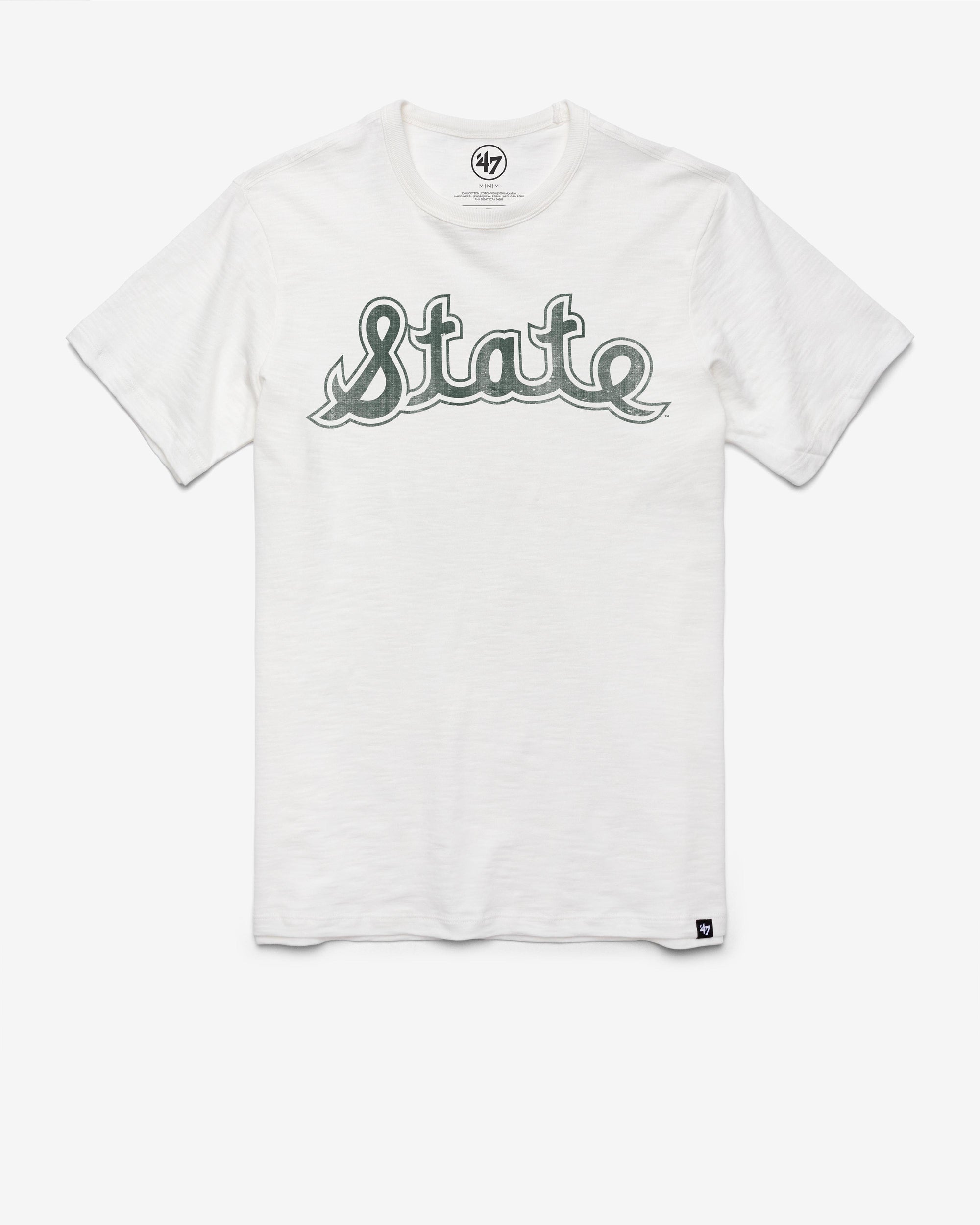 MICHIGAN STATE SPARTANS '47 VINTAGE GRIT SCRUM TEE