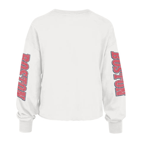 BOSTON RED SOX BRUSH BACK '47 PARKWAY LONG SLEEVE TEE WOMENS