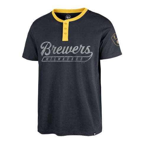 MILWAUKEE BREWERS WEST END '47 HENLEY TEE