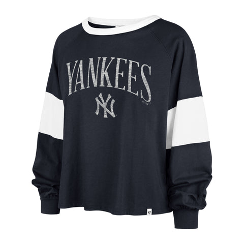 NEW YORK YANKEES UPSIDE '47 RHEA LONG SLEEVE TEE WOMEN