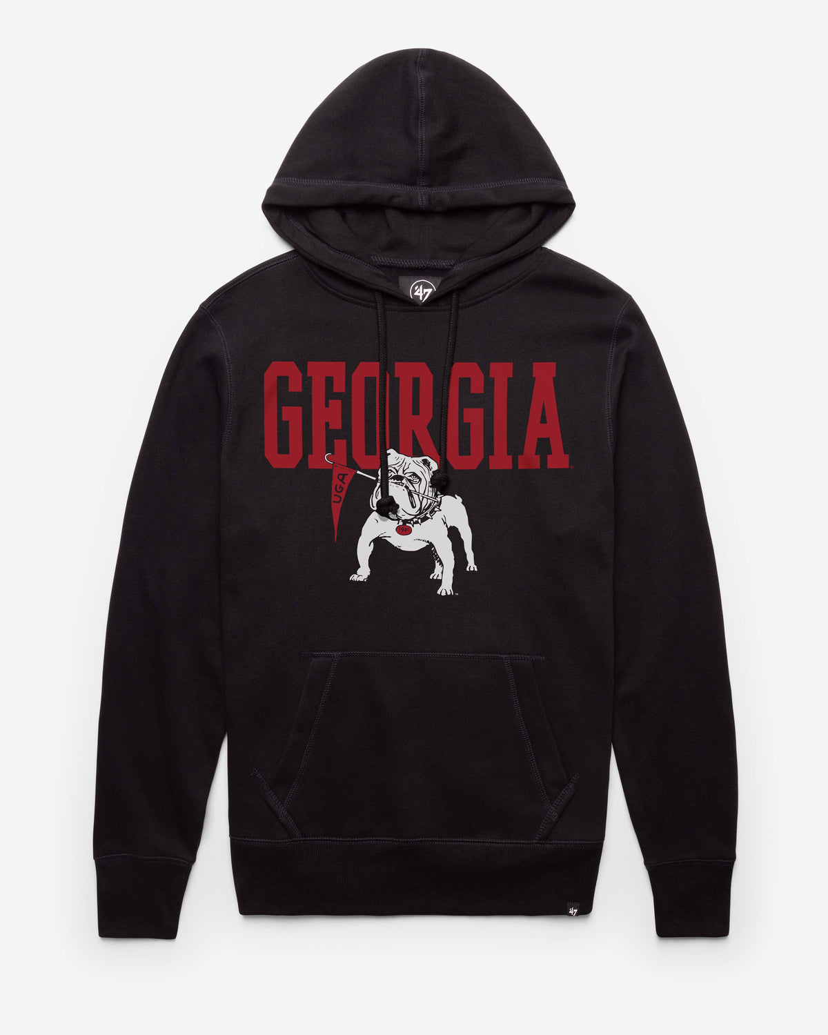 GEORGIA BULLDOGS VINTAGE STRAIGHT BLOCK '47 HEADLINE HOOD