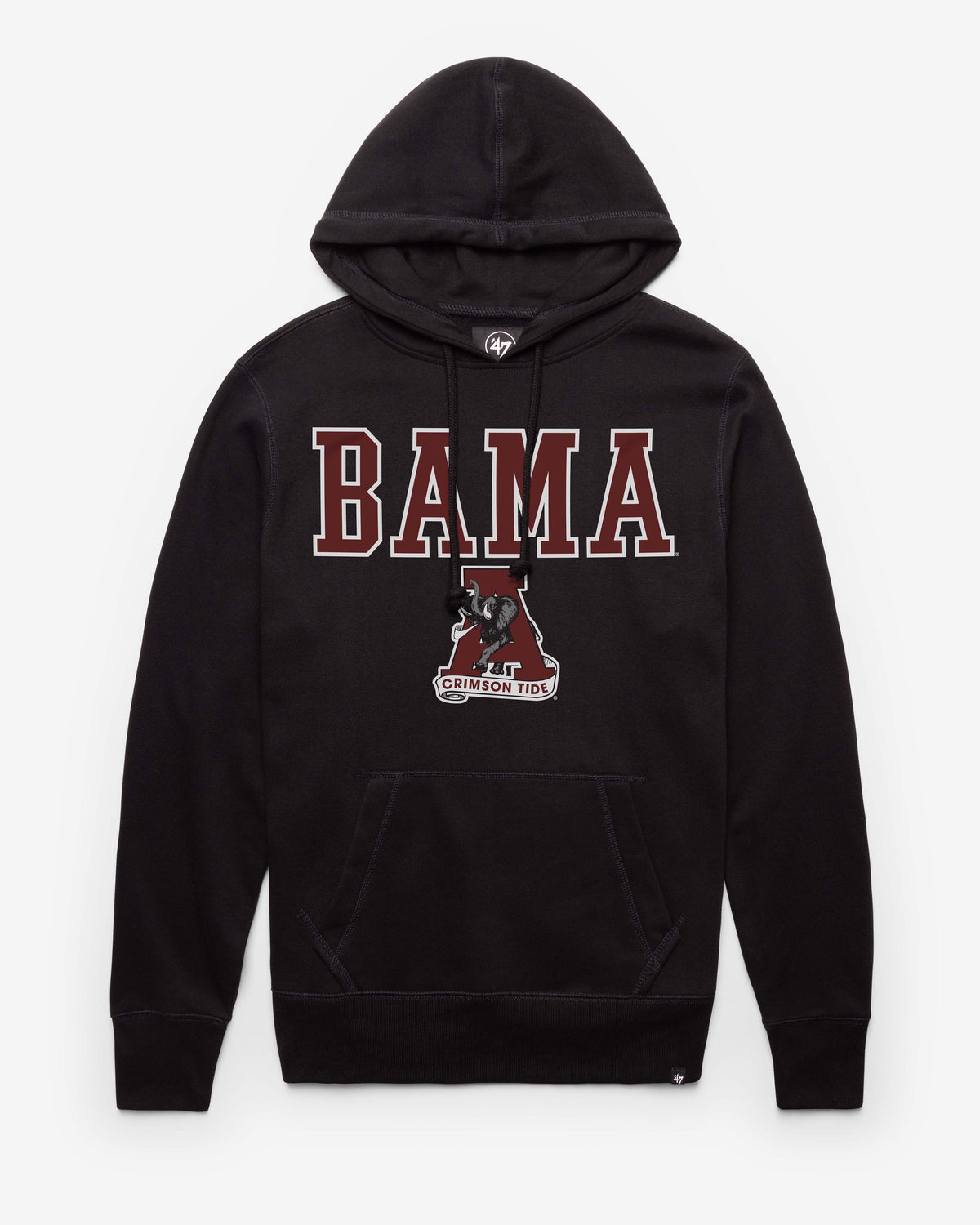 ALABAMA CRIMSON TIDE VINTAGE STRAIGHT BLOCK '47 HEADLINE HOOD
