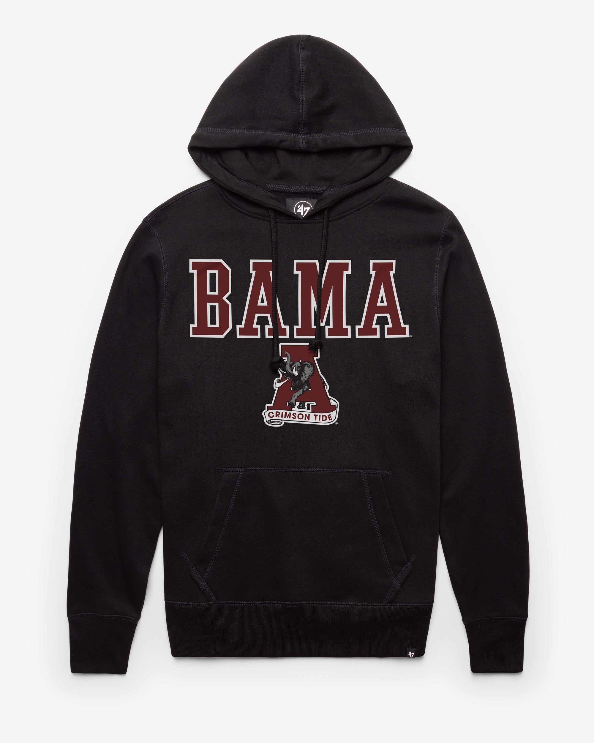 ALABAMA CRIMSON TIDE VINTAGE STRAIGHT BLOCK '47 HEADLINE HOOD