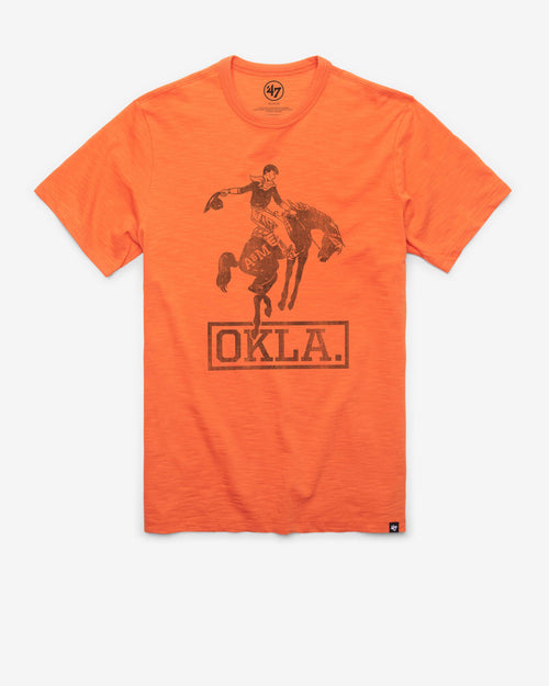 OKLAHOMA STATE COWBOYS VINTAGE GRIT '47 SCRUM TEE