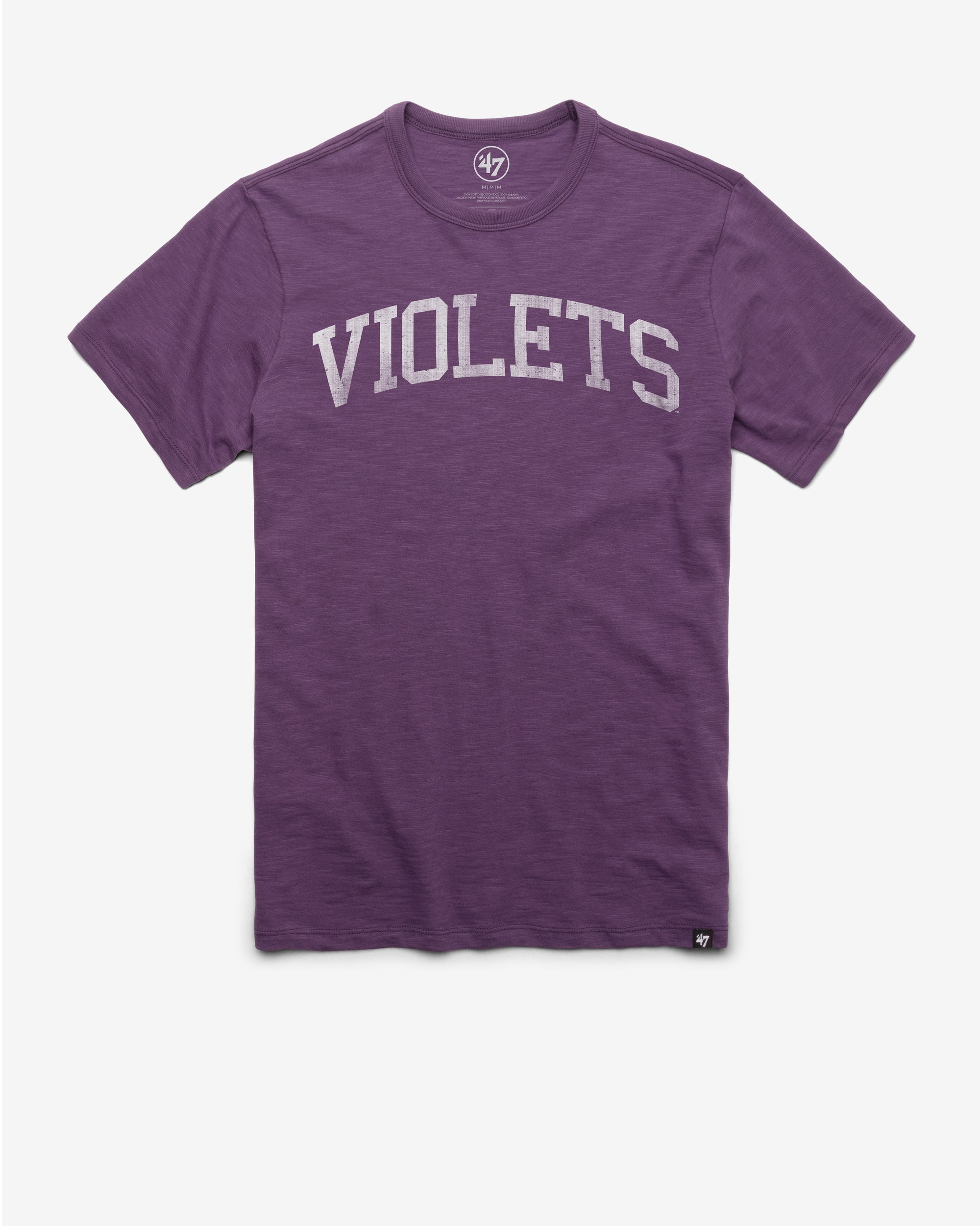 NEW YORK UNIVERSITY NYU VIOLETS CLASSIC BLOCK '47 SCRUM TEE