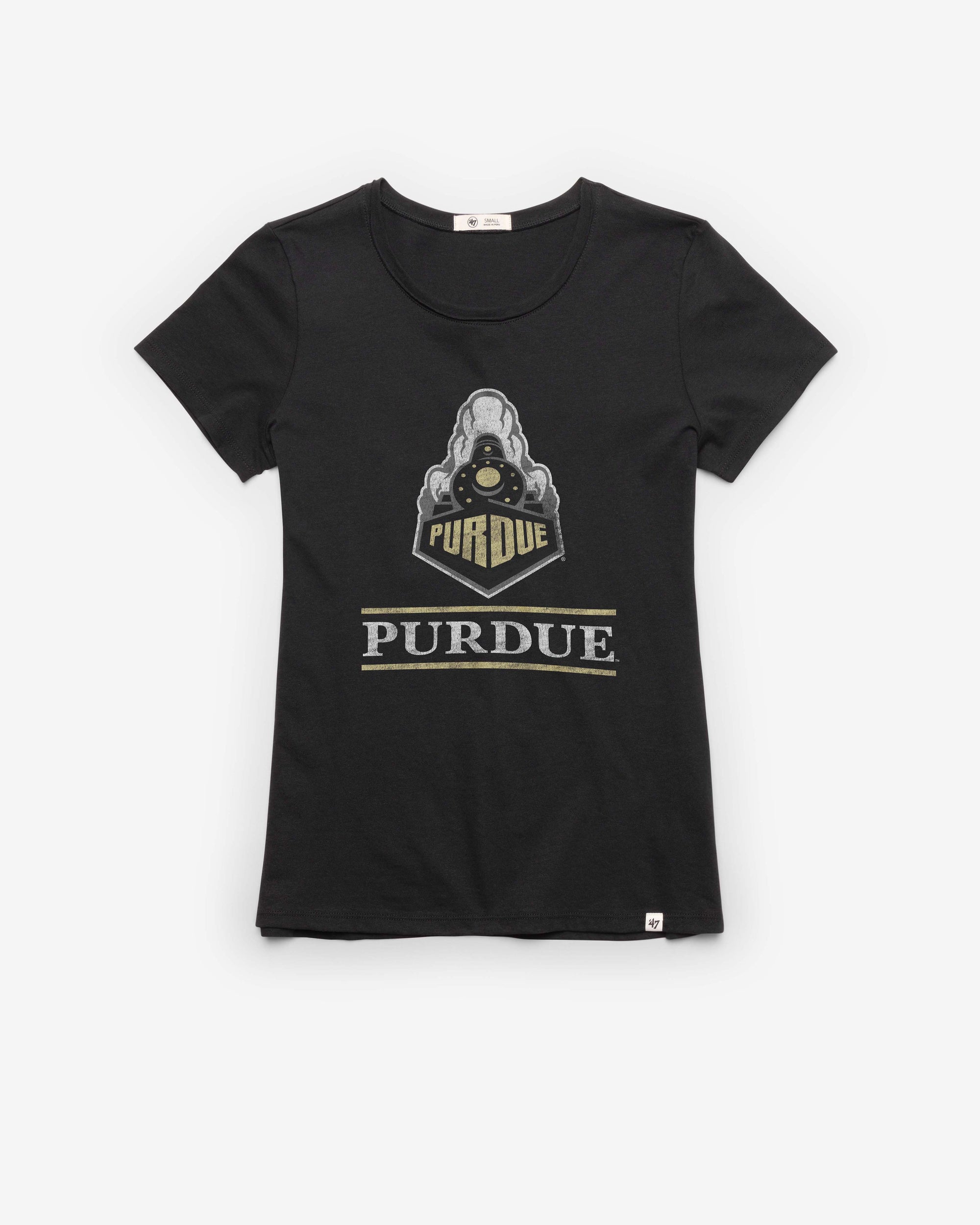PURDUE BOILERMAKERS FINELINE '47 FRANKIE TEE WOMENS