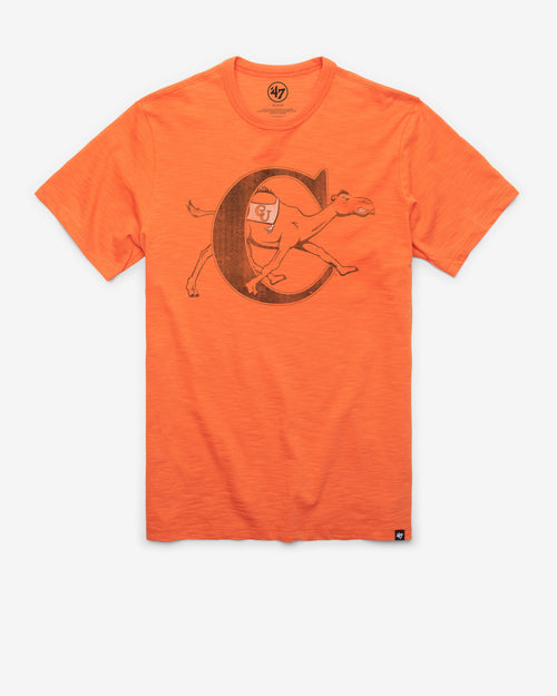 CAMPBELL FIGHTING CAMELS RETROGRADE '47 FRANKLIN TEE