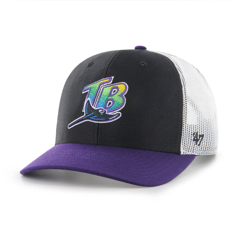 TAMPA BAY RAYS COOPERSTOWN SIDE NOTE '47 TRUCKER