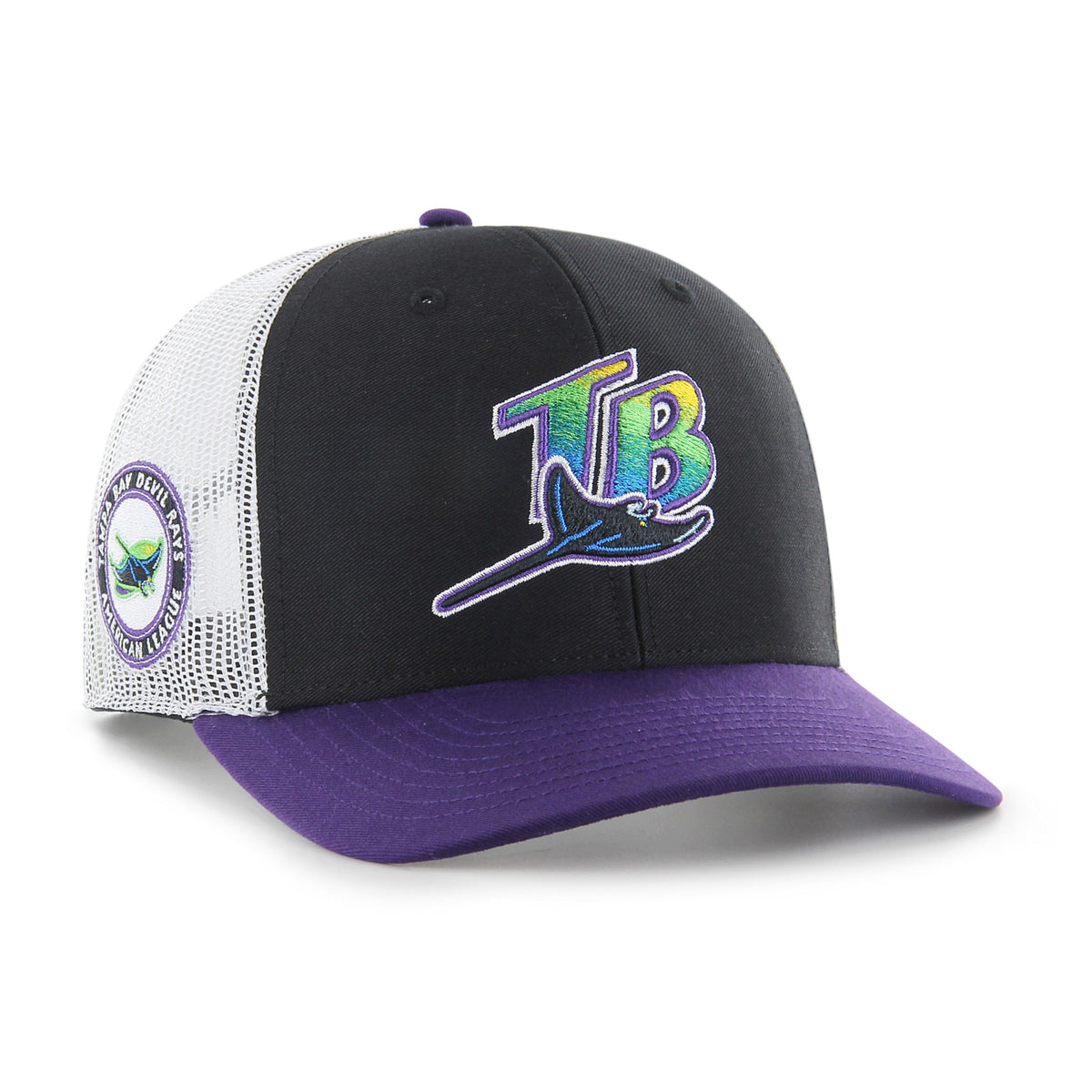 TAMPA BAY RAYS COOPERSTOWN SIDE NOTE '47 TRUCKER