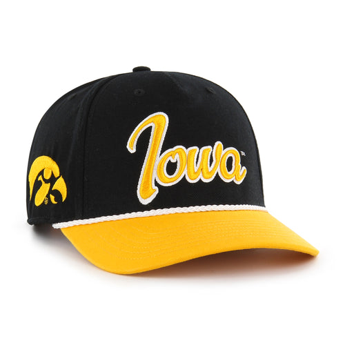 IOWA HAWKEYES OVERHAND SCRIPT TWO TONE '47 MVP DV