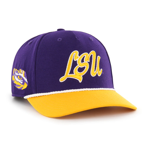 LOUISIANA STATE TIGERS LSU OVERHAND SCRIPT TWO TONE '47 MVP DV
