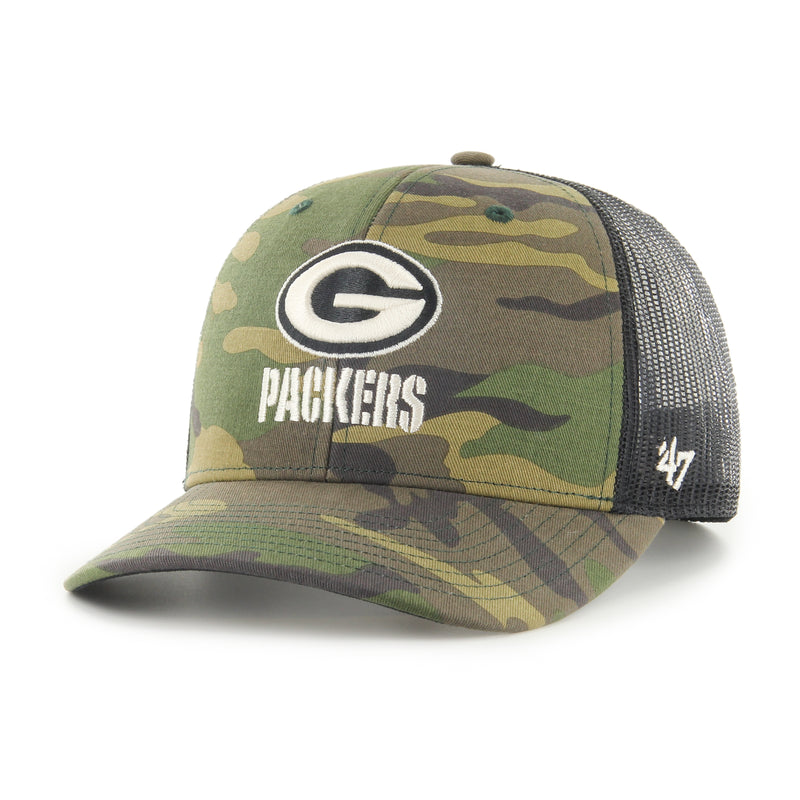 Green Bay Packers Camo Strap '47 Trucker