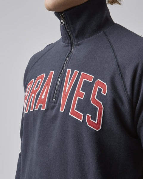 ATLANTA BRAVES BANKS '47 HARRIS SCRIMMAGE 1/4 ZIP