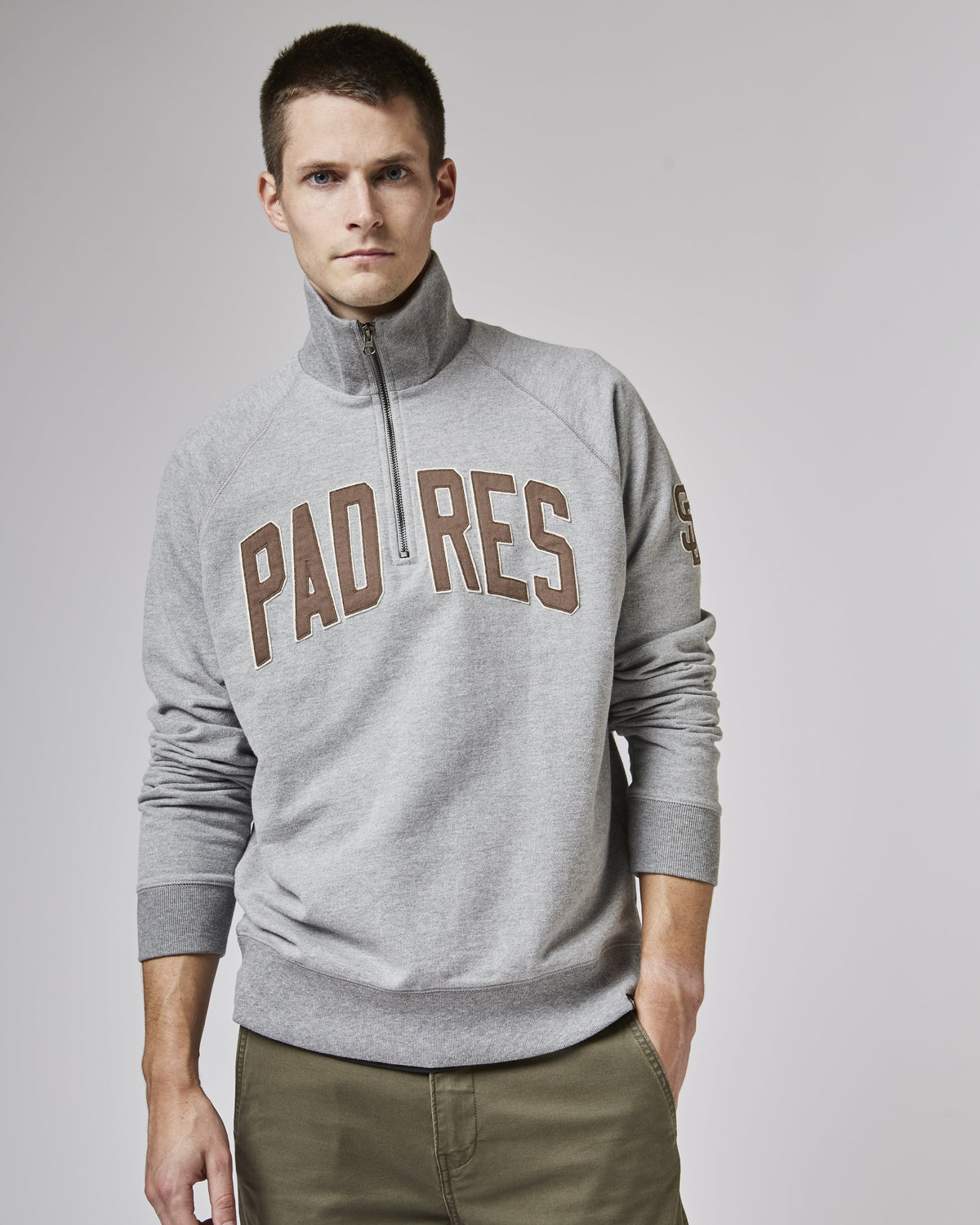 SAN DIEGO PADRES BANKS '47 HARRIS SCRIMMAGE 1/4 ZIP