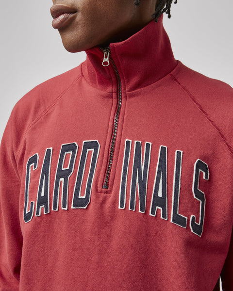 ST. LOUIS CARDINALS BANKS '47 HARRIS SCRIMMAGE 1/4 ZIP