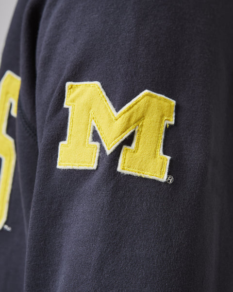 MICHIGAN WOLVERINES BANKS '47 HARRIS SCRIMMAGE 1/4 ZIP