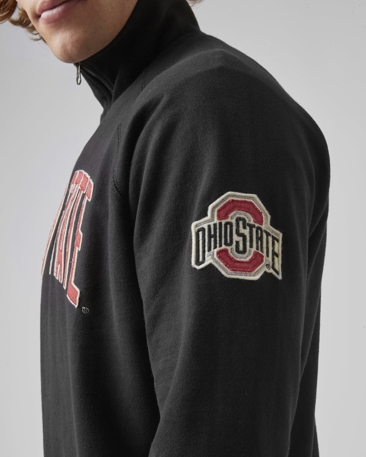 OHIO STATE BUCKEYES BANKS '47 HARRIS SCRIMMAGE 1/4 ZIP