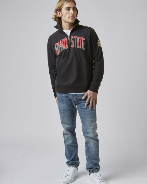 OHIO STATE BUCKEYES BANKS '47 HARRIS SCRIMMAGE 1/4 ZIP