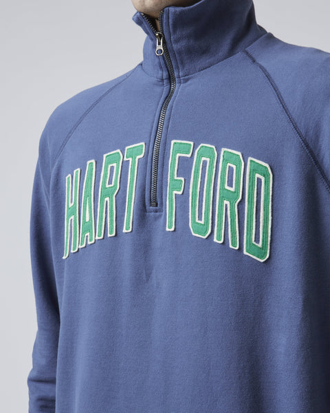 HARTFORD WHALERS VINTAGE BANKS '47 HARRIS SCRIMMAGE 1/4 ZIP