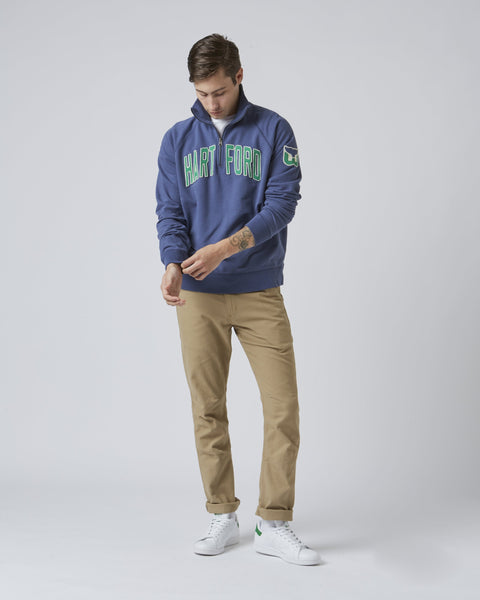 HARTFORD WHALERS VINTAGE BANKS '47 HARRIS SCRIMMAGE 1/4 ZIP